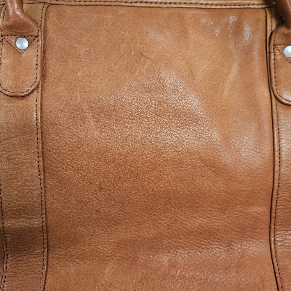 Promotional Canyon Outback Leather Goods  Golden‎ Brown Leather Dufflel  Travel